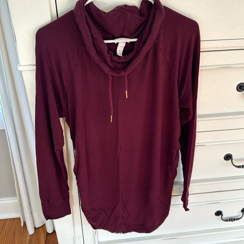 Funnel Neck Maternity Sweatshirt